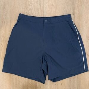 Abercrombie & Fitch ‘Resort Short’ – Navy w/ White Side Piping (Men’s Size M)